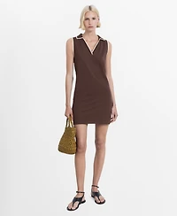 Mango Women's Short Polo-Style Dress