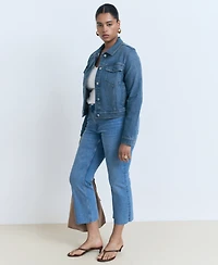 Mango Women's Pockets Denim Jacket