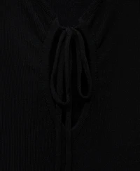 Mango Women's Bow Neckline Knitted Dress