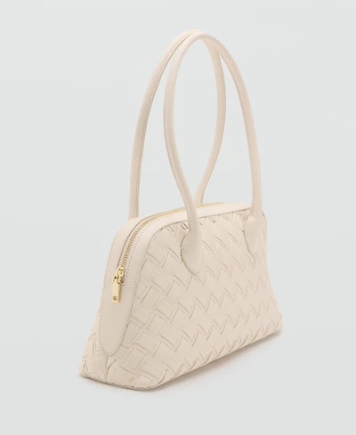 Mango Women's Braided Bowling Bag