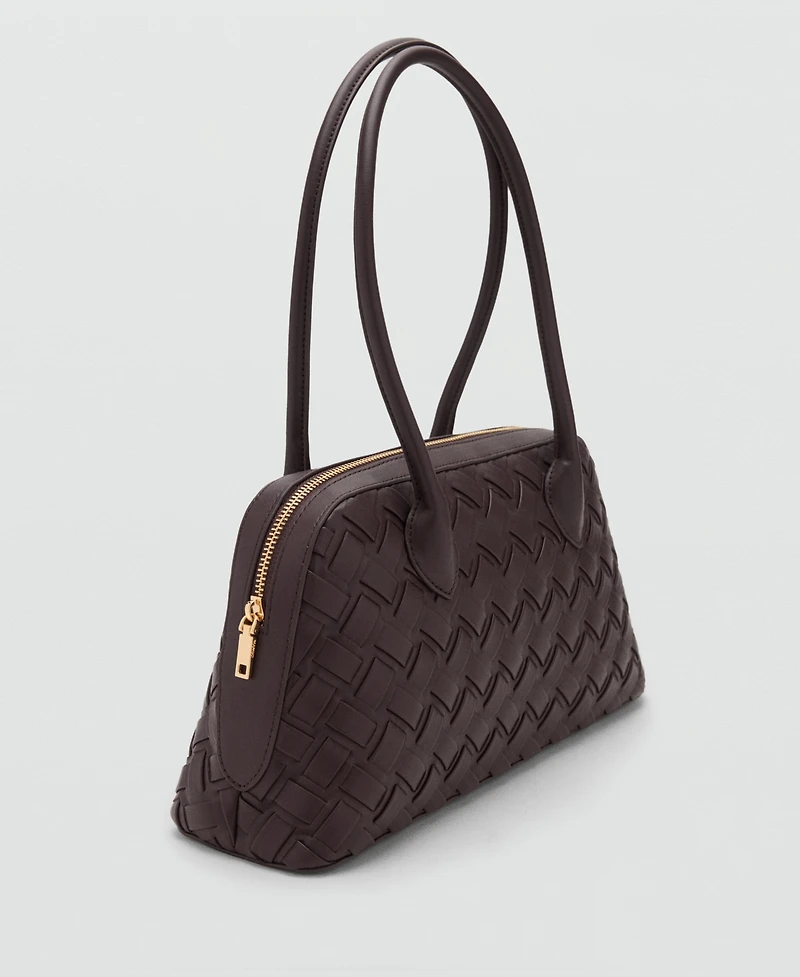 Mango Women's Braided Bowling Bag
