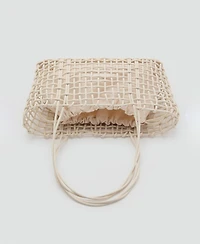 Mango Women's Braided Shoulder Bag