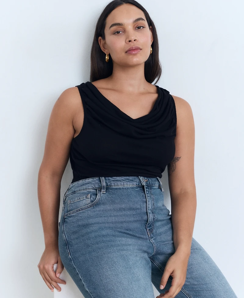 Mango Women's New Mom Comfort High-Rise Jeans