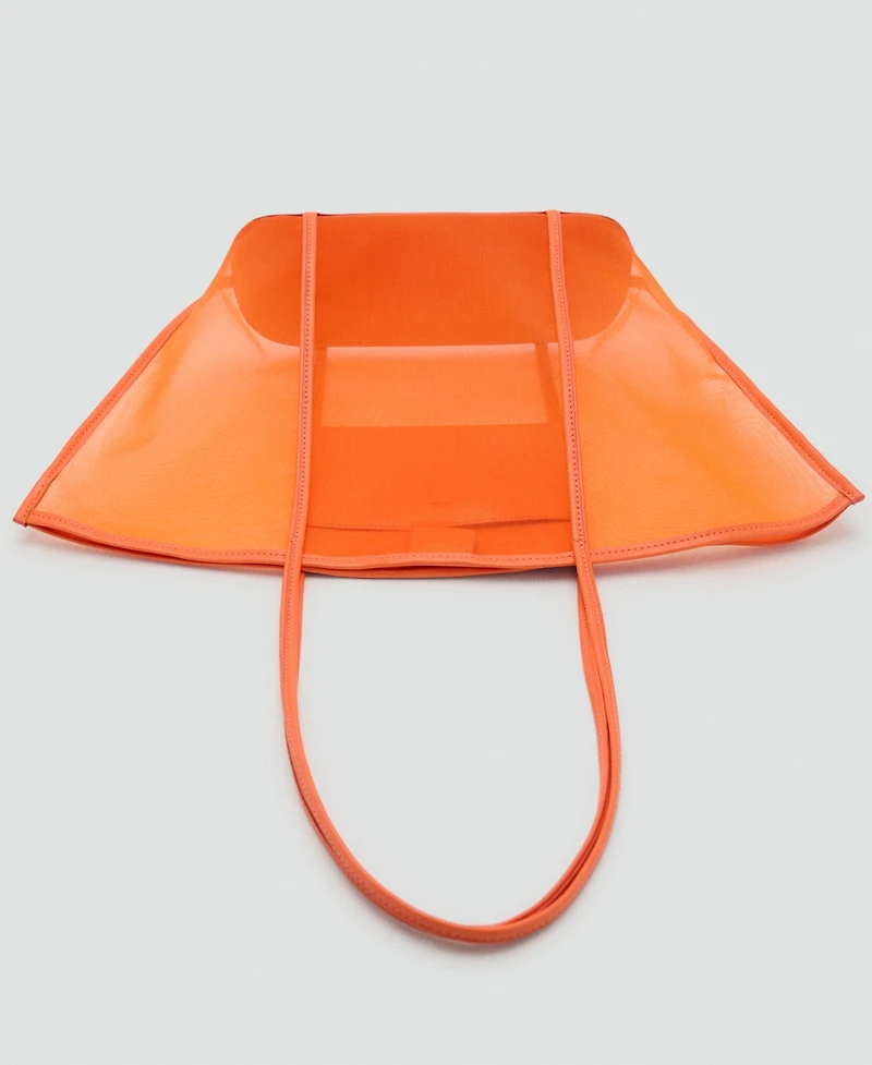 Mango Women's Semi-Transparent Shopper Bag