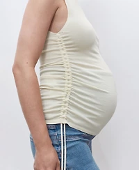 Mango Women's Maternity Flared Cropped Jeans