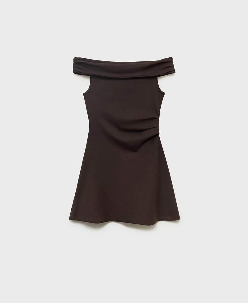 Mango Women's Short Strapless Dress