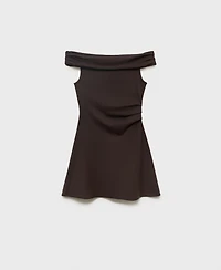 Mango Women's Short Strapless Dress