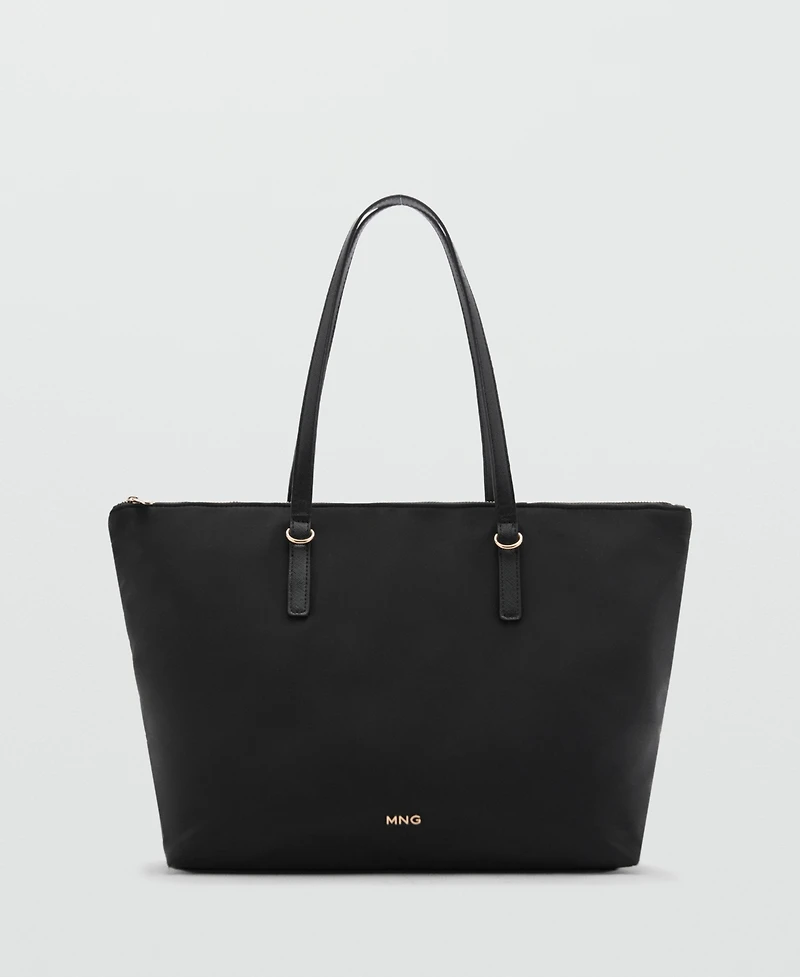 Mango Women's Nylon Shopper Bag