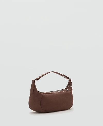 Mango Women's Studded Shoulder Bag