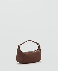 Mango Women's Studded Shoulder Bag