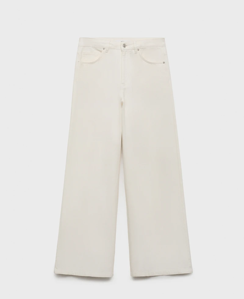 Mango Women's High-Rise Wide Leg Jeans