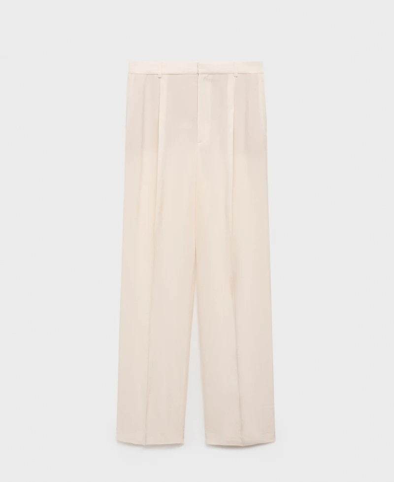 Mango Women's Straight-Fit Suit Pants