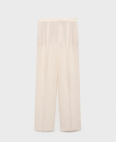 Mango Women's Straight-Fit Suit Pants