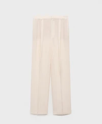 Mango Women's Straight-Fit Suit Pants