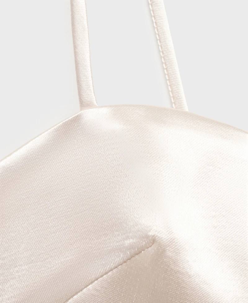 Mango Women's Satin Crop Top