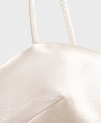 Mango Women's Satin Crop Top