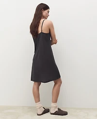 Mango Women's Straps Micro-Modal Nightgown