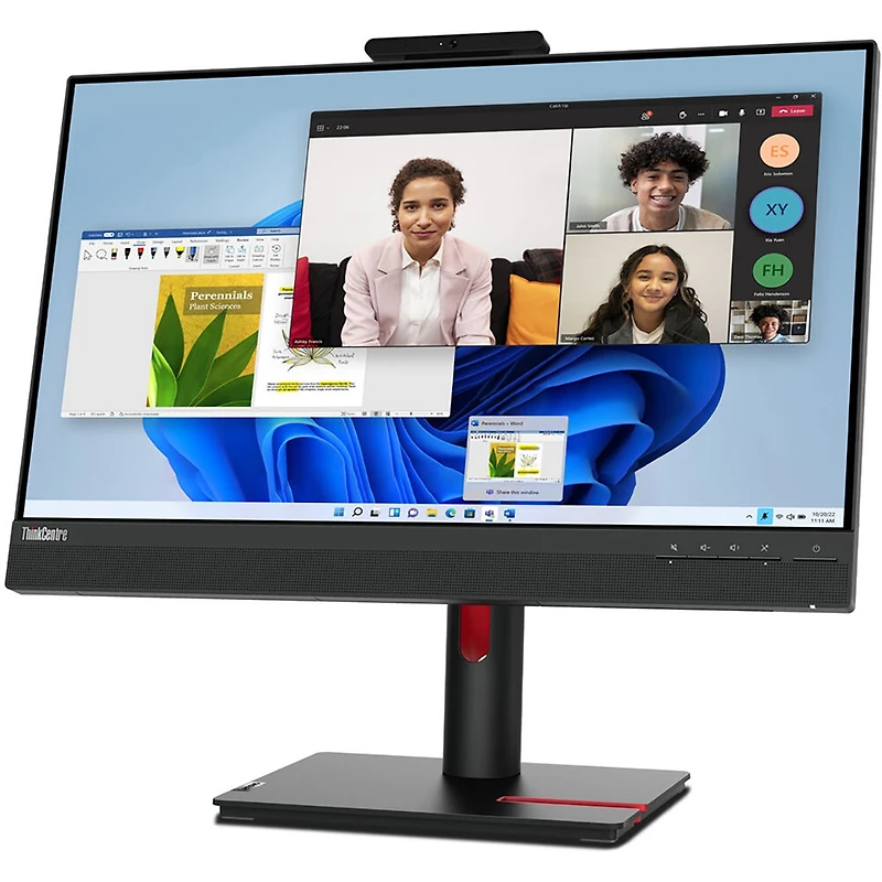 Lenovo Tiny-In-One 24 Gen 5 23.8" 16:9 Full Hd Touchscreen Ips Wled Lcd Monitor, Black