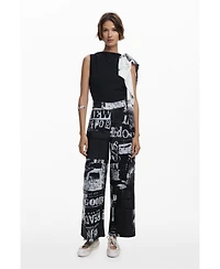 Desigual Women's Combined newspaper jumpsuit