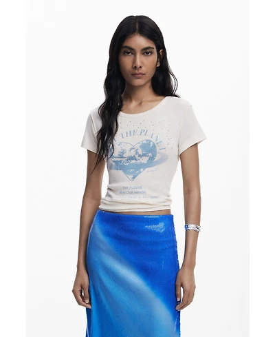 Desigual Women's "Love the planet" T-shirt