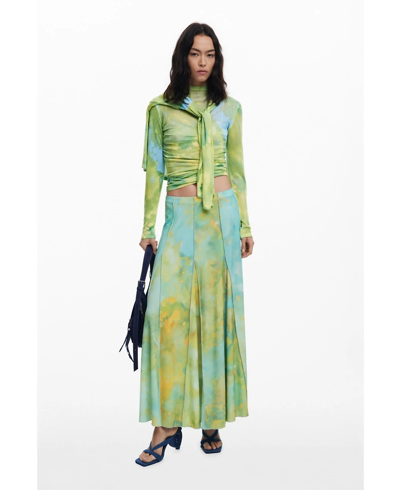 Desigual Women's Long godet skirt
