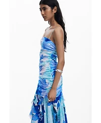 Desigual Women's Asymmetric bandeau dress