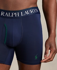 Polo Ralph Lauren Men's 3-Pack Cooling Microfiber Elastic Waist Boxer Briefs