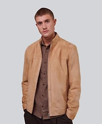 Furniq Uk Men's Suede Bomber Jacket, Created for Macy's