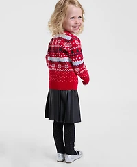 Holiday Lane Toddler Girls Fair Isle Sweater, Macy's Exclusive
