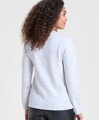 Holiday Lane Women's Embroidered Dog Graphic Sweater, Macy's Exclusive