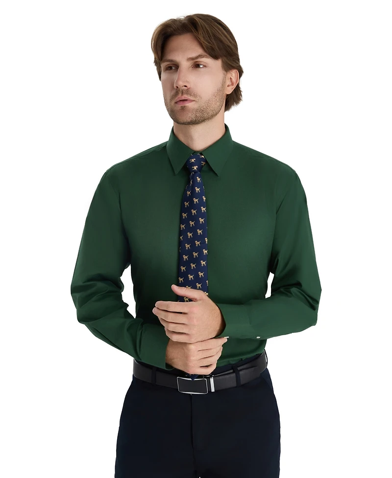 Club Room Men's Regular Fit Solid Dress Shirt, Macy's Exclusive