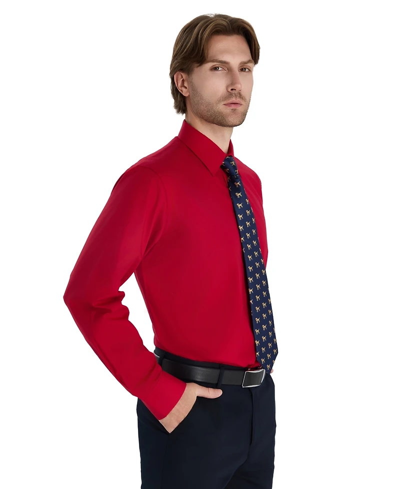 Club Room Men's Regular Fit Solid Dress Shirt, Macy's Exclusive