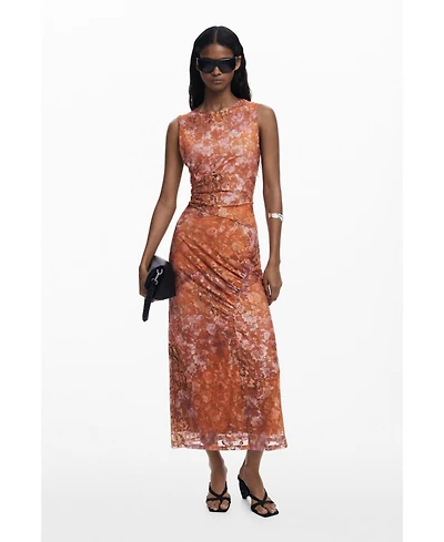 Desigual Women's Floral draped dress