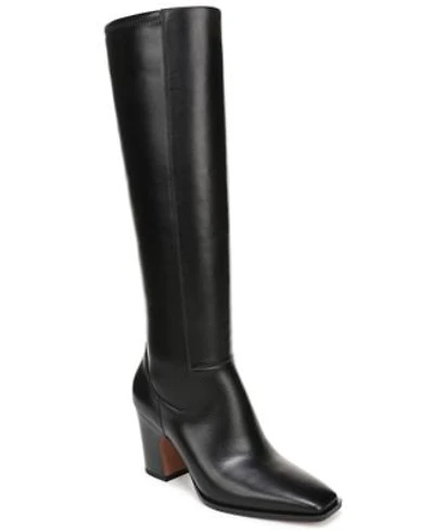 Franco Sarto Womens Jonie Square Toe Zip Tall Boots Regular Wide Calf