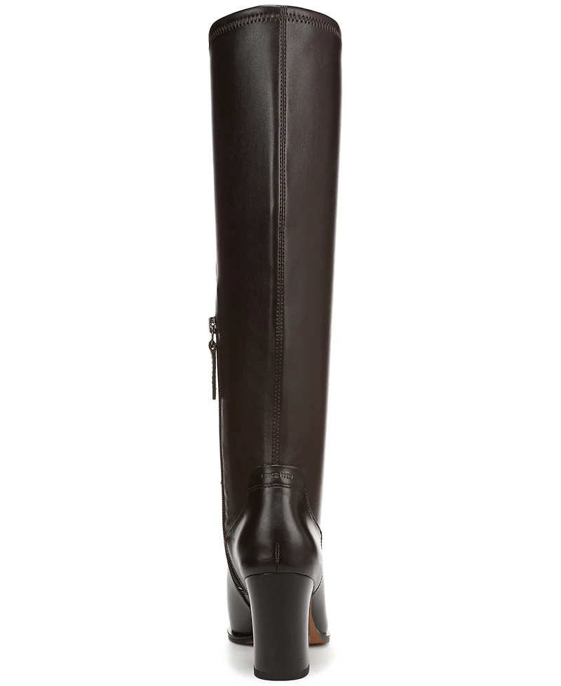 Franco Sarto Women's Jonie Wide Calf Square Toe Zip Tall Boots
