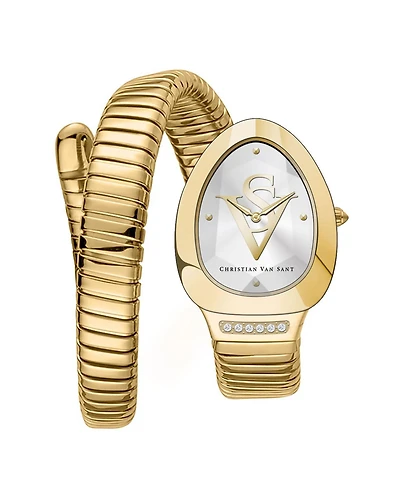 Christian Van Sant Women's Naga Silver Dial Watch