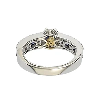 Suzy Levian Sterling Silver Sapphire & Created White Multi Set Bridal Ring