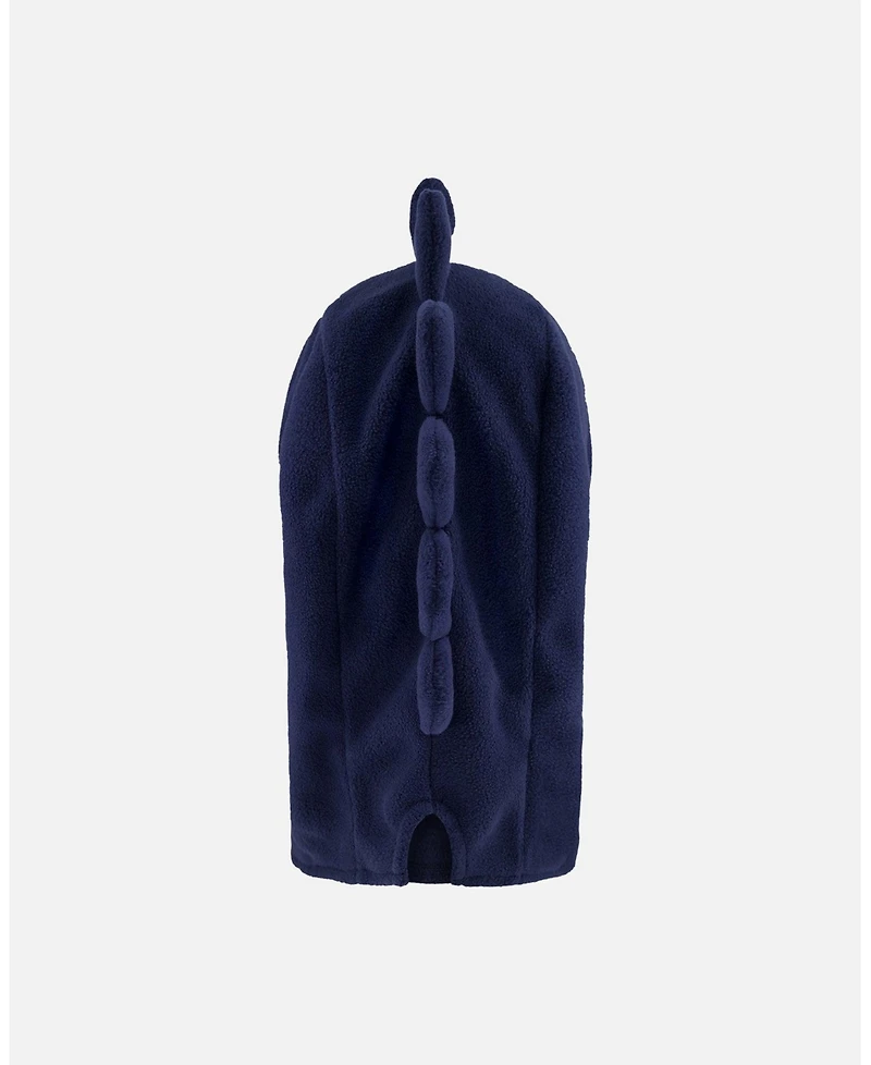 Deux par Deux Boy Polar Fleece Balaclava for Ski Helmet Navy Blue - Toddler|Child