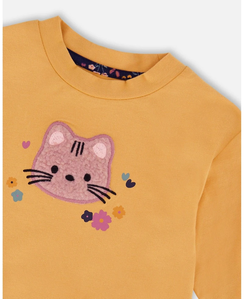 Deux par Girl Tunic and Leggings Set Golden Brown