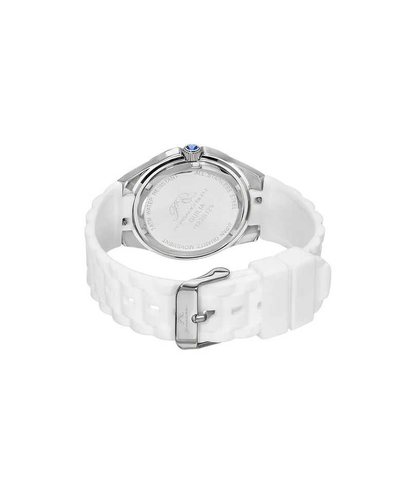 Porsamo Bleu Women's Guilia Stainless Steel and Silicone Strap Watch 1122BGUS