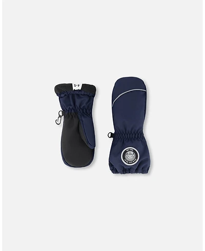 Deux par Kids Unisex Winter Mittens Play Navy Blue