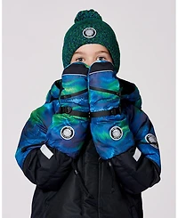 Deux par Boy Winter Mittens Teknik Aurora Borealis