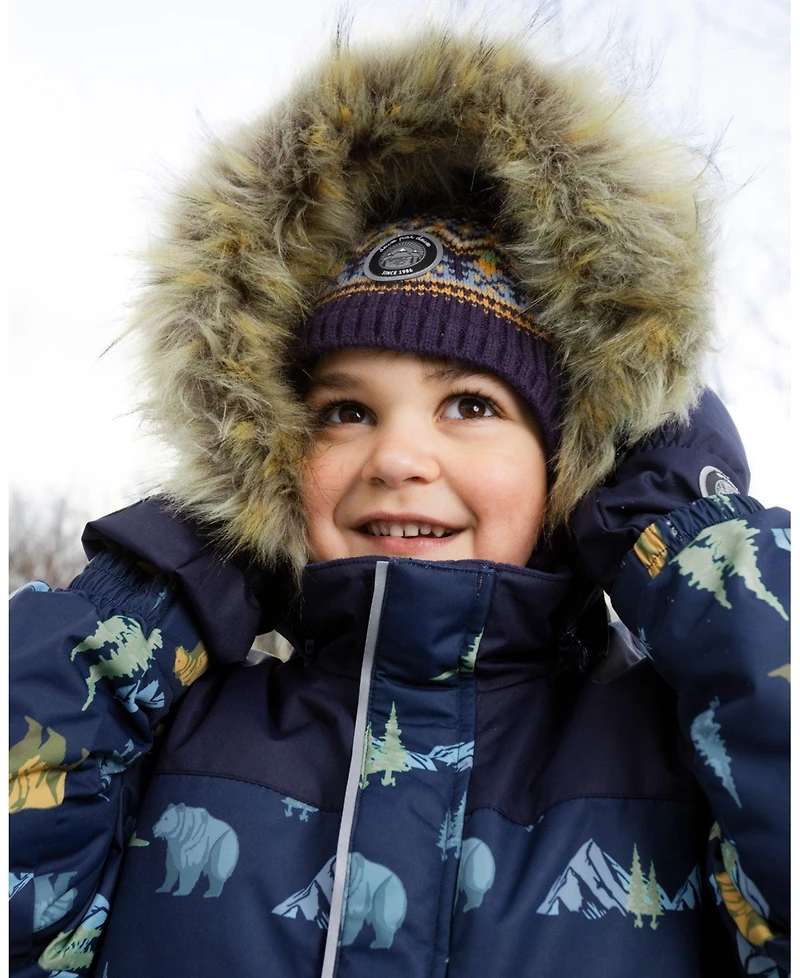 Deux par Boy Two-Piece Discover Snowsuit Brown Sugar - Toddler|Child