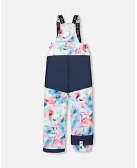 Deux par Girl Two-Piece Play Snowsuit Flower Print