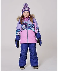 Deux par Girl Two-Piece Play Snowsuit Dark Purple