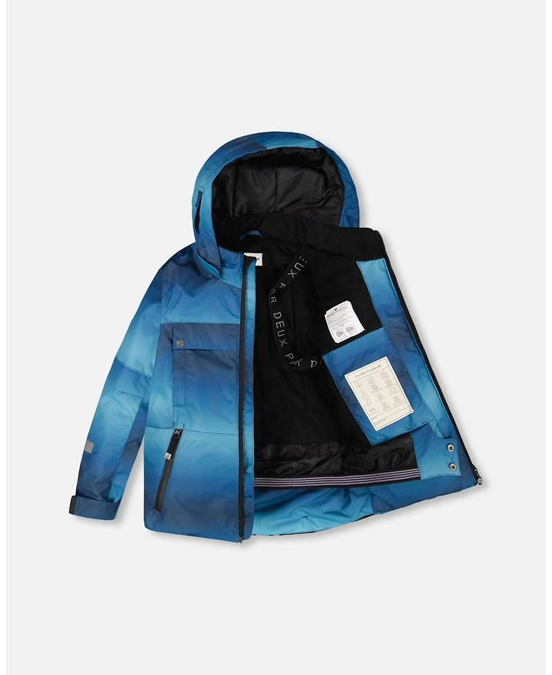 Deux par Toddler Boys Two-Piece Teknik Snowsuit Teal Gradient - Toddler|Child