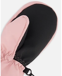 Deux par Girl Winter Mittens Play Dusty Pink