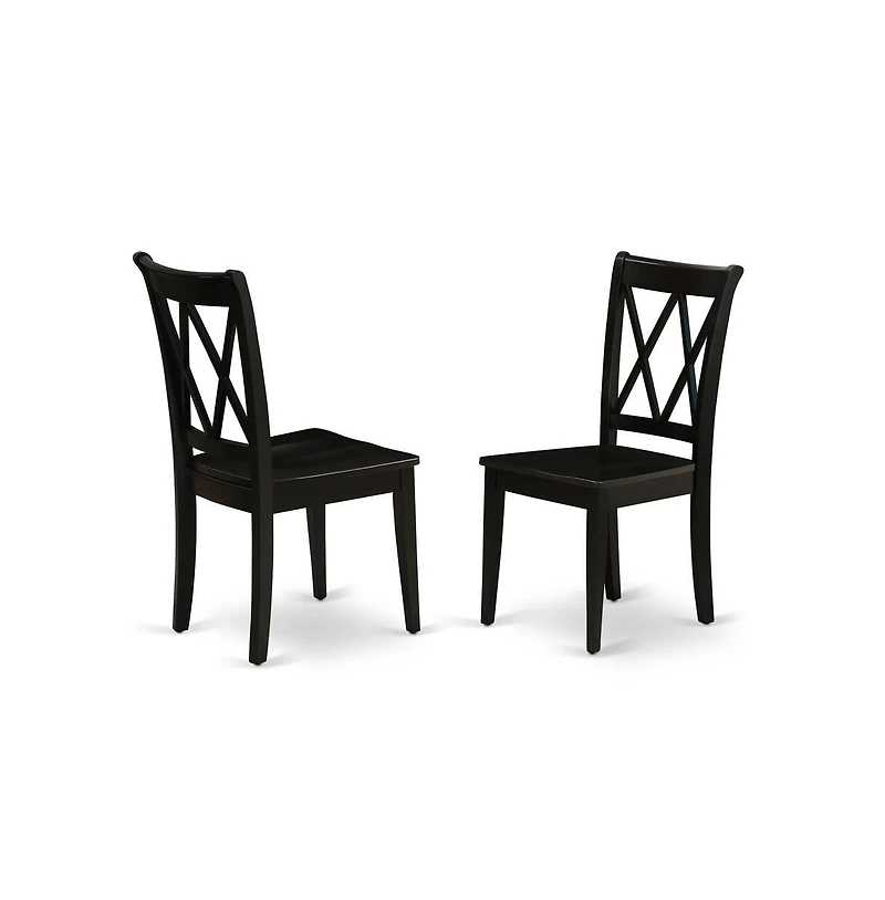 East West Furniture Dining Room Set Black