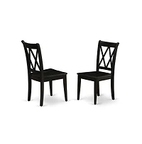 East West Furniture Dining Room Set Black