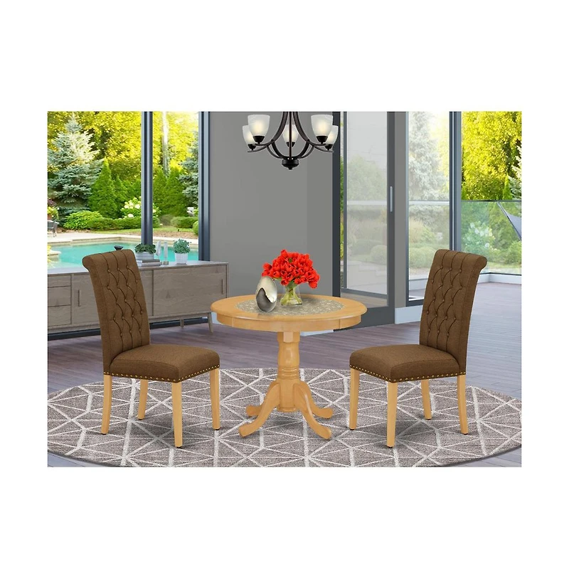 East West Furniture Dining Room Set Oak